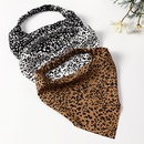 Korean leopard print floral elastic triangle scarf headbandpicture10