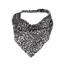 Korean leopard print floral elastic triangle scarf headbandpicture13