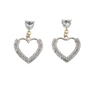 fashion full diamond heart shape earringspicture12