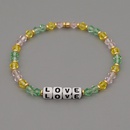 Korea color crystal love letter handmade beaded braceletpicture10