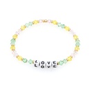 Korea color crystal love letter handmade beaded braceletpicture14