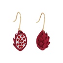 korean style asymmetric rhinestone red heart dragon fruit earringspicture16