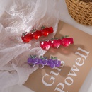 Korean style crystal grape strawberry hairpinpicture18