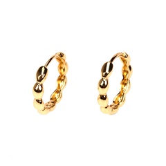 simple drop-shaped copper earrings wholesale