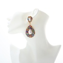 fashion geometric dropshaped alloy full diamond earringspicture22