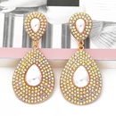 fashion geometric dropshaped alloy full diamond earringspicture20