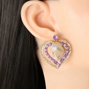 fashion purple diamond heartshaped earringspicture21