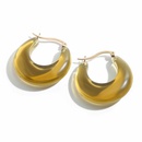 Korean style retro color Ushaped resin earringspicture35