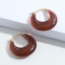 Korean style retro color Ushaped resin earringspicture37