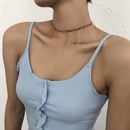 simple singlelayer diamond geometric necklacepicture13