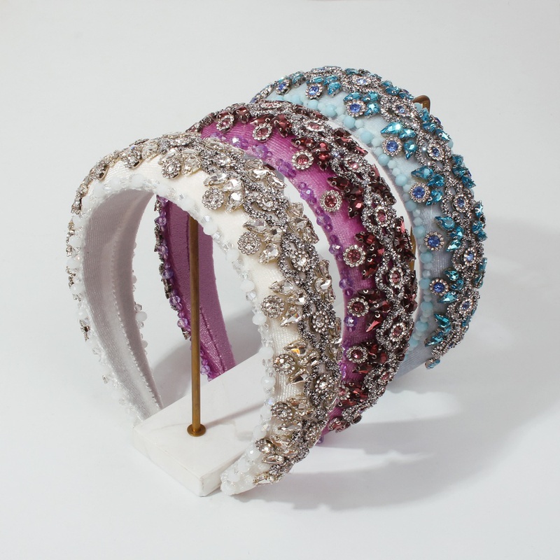 baroque diamondstudded sponge headband