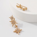 fashion simple asymmetric star earringspicture15