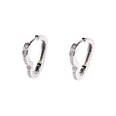 simple diamond hollow heartshaped earrings wholesalepicture17