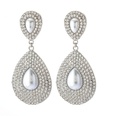 fashion geometric dropshaped alloy full diamond earringspicture25