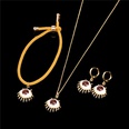 Fashion Eye Adjustable Braided Bracelet Necklace Earrings Setpicture45
