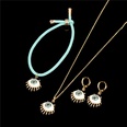 Fashion Eye Adjustable Braided Bracelet Necklace Earrings Setpicture57