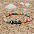Bohemian Style Simple Glass Colored Millet Beads Letter Beaded Braceletpicture54