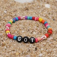 Bohemian Style Simple Glass Colored Millet Beads Letter Beaded Braceletpicture55
