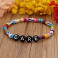Bohemian Style Simple Glass Colored Millet Beads Letter Beaded Braceletpicture62
