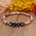 Bohemian Style Simple Glass Colored Millet Beads Letter Beaded Braceletpicture63