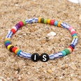 Bohemian Style Simple Glass Colored Millet Beads Letter Beaded Braceletpicture67