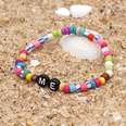 Bohemian Style Simple Glass Colored Millet Beads Letter Beaded Braceletpicture68