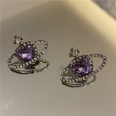 Retro purple gemstone love pearl necklace setpicture17