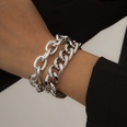 Punk double thick chain bracelet setpicture18