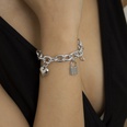 Punk heart geometric lock hollow chain braceletpicture19
