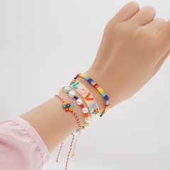 Simple ethnic Miyuki bead freshwater pearl bracelet