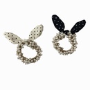 Korean pearl dot rabbit ears hair ringpicture14