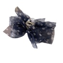 Korean bow organza dot hair catchpicture16
