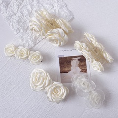 Korean camellia white grasping clip