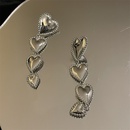 Korean Heart Shape Metallic Earringspicture12