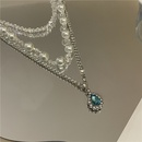 Fashion water drop gemstone diamond pearl crystal necklacepicture16