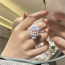 fashion letter color candy color resin ringpicture14