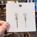 Korean style round long tassel star earringspicture12