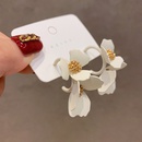 Korean style threedimensional flower alloy earringspicture7
