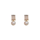 retro style geometric diamond pearl earringspicture11
