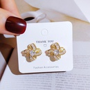fashion simple microinlaid zircon flower earringspicture7