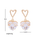 Korean Style Heart Shape Zircon Earringspicture10