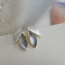 Korean style simple leaf hit color earringspicture12