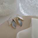 Korean style simple leaf hit color earringspicture13