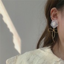 Korean style white flower bowknot earringspicture14