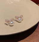 Korean style pearl bow earrings wholesalepicture12