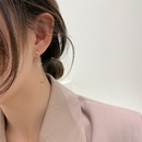 Korean style simple star rhinestone tassel long earringspicture8
