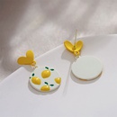 simple heart shape lemon round earringspicture12