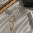 Korean Style pearl pink flower dripping earringspicture13