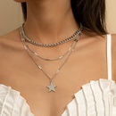 simple fashion star metal chain combination necklacepicture13