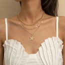 simple fashion star metal chain combination necklacepicture15
